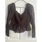 Women Uptown Ruched Halter Top Color Chocolate Size M #WAYFA20498 Photo 5