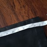 Oscar de la Renta  Black Edgy Whimsigoth Feminine 100% Leather Wide Leg Pants Photo 4