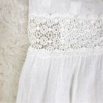 Urban Outfitters BDG  White Crochet Wide‎ Leg Jumpsuit Spaghetti Straps Sz XS New Photo 8