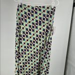 LuLaRoe  Blue Purple geometric maxi Skirt M Casual stretchy travel Photo 2