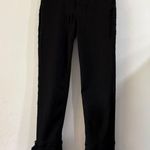 Reformation  Black High Rise Distressed Raw Hem Crop Jagger Jeans 24 Puckered Photo 0