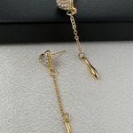 Love Heart Dangle Drop Earrings for Women Gold Photo 2