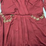 L'Agence  Thea Twist Front Dress in Black Cherry Size 0 Photo 7