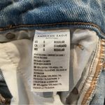 American Eagle Outfitters Stretch Mom Jean High Rise Cut Off Denim Shorts 0 Photo 4