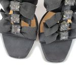 BCBGMAXAZRIA | Adabella Bow & Gemstone Accent Satin Strappy Evening Heels Photo 6