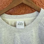 Artizia TNA Airy Fleece Cropped Pullover Sweater Grey Size Medium Loungewear Gray Photo 3