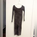 BDG Kallie Acid Wash Ribbed Sweater Dress Small Midi Photo 2