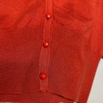 Premise Studio Premise Bold Rust color Women's Cardigan with decorative buttons Photo 3