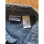 Erika  Collection  Blue Denim  Mini  Short Sleeve Cotton Women’s Dress Size M Photo 1