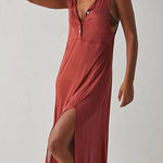 Free People  Have to Have It Maxi Tee Dress Rust Photo 0