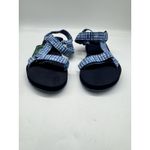 NWT L.L Bean Maine Isle Four Point Blue Gingham Plaid Sandals Women’s Size 8 Photo 2