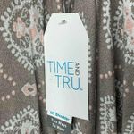 Time & Tru NEW  Pink Off The Shoulder Boho Shirred Peasant Flutter Sleeve Top S Photo 7