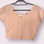 Anchor Blue  Pastel Pink Crop Top Medium Photo 0