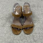 Soludos  Ines Sandals Womens 9.5 Suede Boho Festival Block Heels Slip On Walnut Photo 2