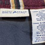 White Stag Vintage Jacket Women's Striped Tapestry Blazer Toggle Japanese Large Photo 5