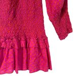 Alexis  Marilena Smocked Off-Shoulder Fuchsia Dot Dress XS Photo 2