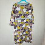 Boden Purple, Yellow, and White Floral Long Sleeve Dress Purple Size 10 Photo 5