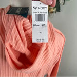 Roxy Comfy Place Peach Amber Ribbed Hoodie Sweatshirt NEW Size XS Photo 8