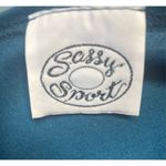 Sassy Sports Women's Vintage Teal Green Gold Floral Long Sleeve Crewneck Sweatsh Size XL Photo 3