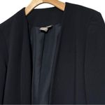 Saint Tropez West Women’s Size M Navy Blue Drape Front Blazer Suit Jacket Photo 2