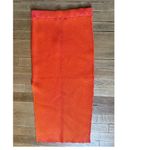 Milly New Knit Midi Skirt in Pink & Coral Ribbed Compression NWT Size Small Photo 6