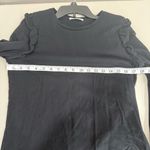 Mango  Black Long Sleeve Top Size Medium EUC Photo 7