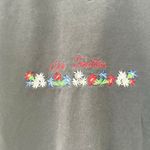 Cotfer Washed Black Relaxed Shoulders Swiss Tradition Embroidered Sweatshirt M Size M Photo 6