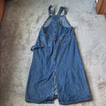 Distressed Denim Overall Dress SIZE XS Blue Photo 3
