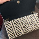 Sondra Roberts  Chevron Black & Tan Woven Bag Photo 2