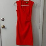 Nicole Miller  Orange Midi Cocktail Sheath Dress 0 Fall Corporate Siren Dopamine Photo 2
