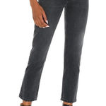 AGOLDE  Hogh Rise Riley Crop in Washed Black Button Fly Size 32‎ Photo 0
