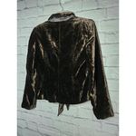 In Linea brown velvet blazer jacket shimmery holiday career office 40. Photo 3