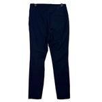 ZARA Chino Crop Trouser Dress Pant Stretch Straight Leg Pockets 6 Navy Blue Photo 4