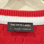 The Fifth Label Graduate Bell Sleeve Cotton Knit Sweater Top Size L NWOT Photo 6