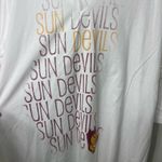 Jansport EUC‎  women’s solid white 1/2 sleeve Sun Devils v-neck tshirt top XXL Photo 1