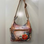 Anuschka  Floral and Butterfly Shoulder Bag Photo 1