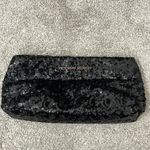 Victoria's Secret  Black Sequin Sparkly Cosmetics Bag, Clutch Purse Photo 1