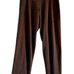 Patagonia Wide Leg Pull On Pants Zipper Pocket Casual Cotton Stretch Brown M Photo 0