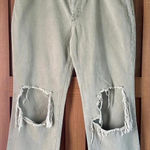 Free People We The Free Maggie Midrise Straight Leg Jeans Sage Women’s size 31 Photo 0