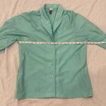 Vintage Nylon 1970s Disco Shirt Green Size M Photo 4