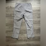 Theory Blue Gray Vertical Stripe Side Zip Career Office Cropped Womens 6 Pants Photo 1