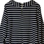 Talbots  Blue White Striped Ribbed‎ Knit Dress Pockets NWT Size XL 51167233 Photo 6