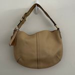 Coach Retro Soho Pebbled Leather Hobo Shoulder Bag in Beige Photo 1