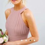 TFNC  PLEATED HALTER DRESS Photo 3