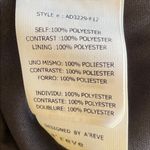 A'Reve Black and Gray Cowlneck Textured Dress with Chiffon Hem Size M Photo 5