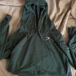 Gymshark Green Cropped Hoodie Photo 0