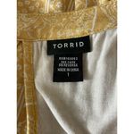 Torrid  Yellow White Tank Sleeveless Halter Top High Neck Shirt Women's Size 1 Photo 6