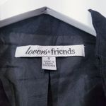 Lovers + Friends Women size Small Black Crop Moto Jacket Photo 2