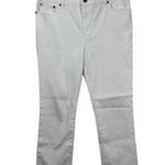 Lauren Ralph Lauren Jean Women 10 White Premier Straight Leg Denim Spring Coast Photo 0