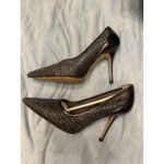 Stuart Weitzman  Pumps Heels Metallic Sparkle Party Dress Shoes Size 9.5 Photo 1